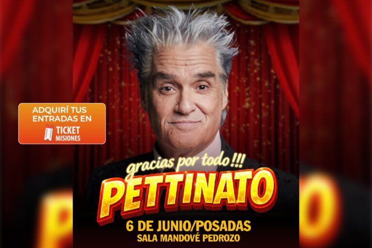 Pettinato Desembarca en Posadas con su ácido humor y música