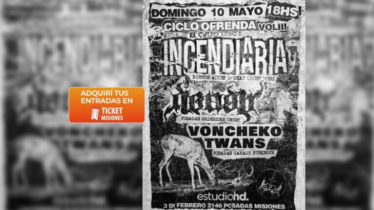 Incendiaria Enciende el HD: Hardcore y Autogestión en Posadas