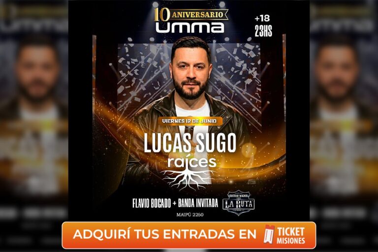Última chance para ver a Lucas Sugo en UMMA con precios de preventa