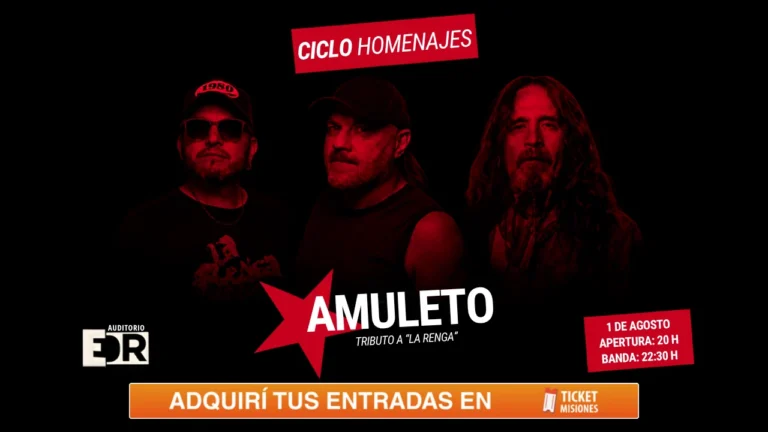 La mística de La Renga llega al Auditorio EDR con el tributo de Amuleto y el ritual de la caña con ruda