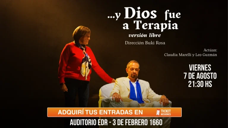 La comedia teatral “…Y Dios fue a terapia” sube a escena en el Auditorio Montoya